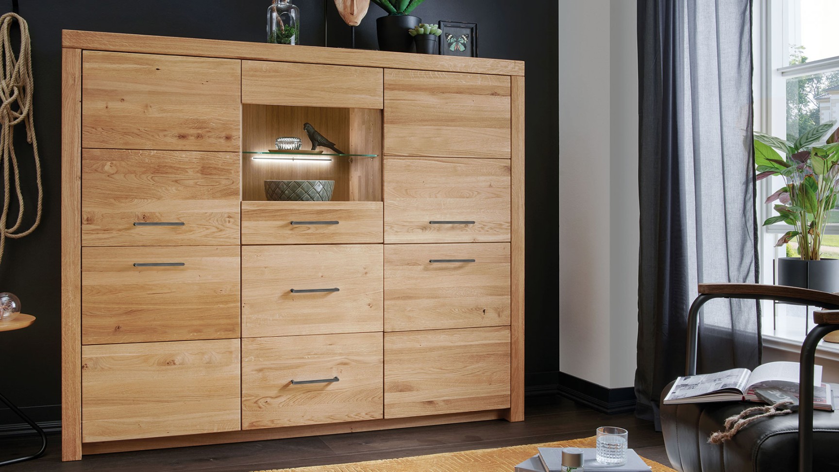 Highboard "Sorano" - Stauraumwunder mit attraktivem Charme